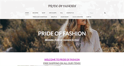Desktop Screenshot of prideoffashion.com